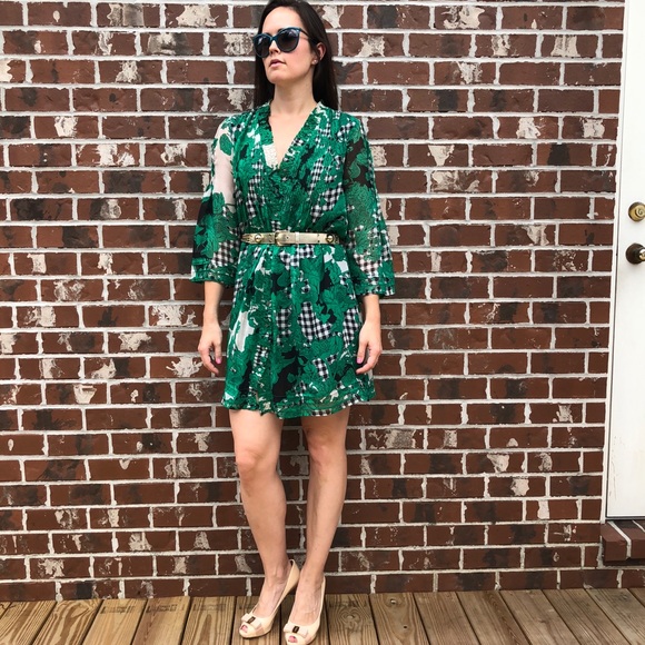 dvf layla chiffon tunic dress